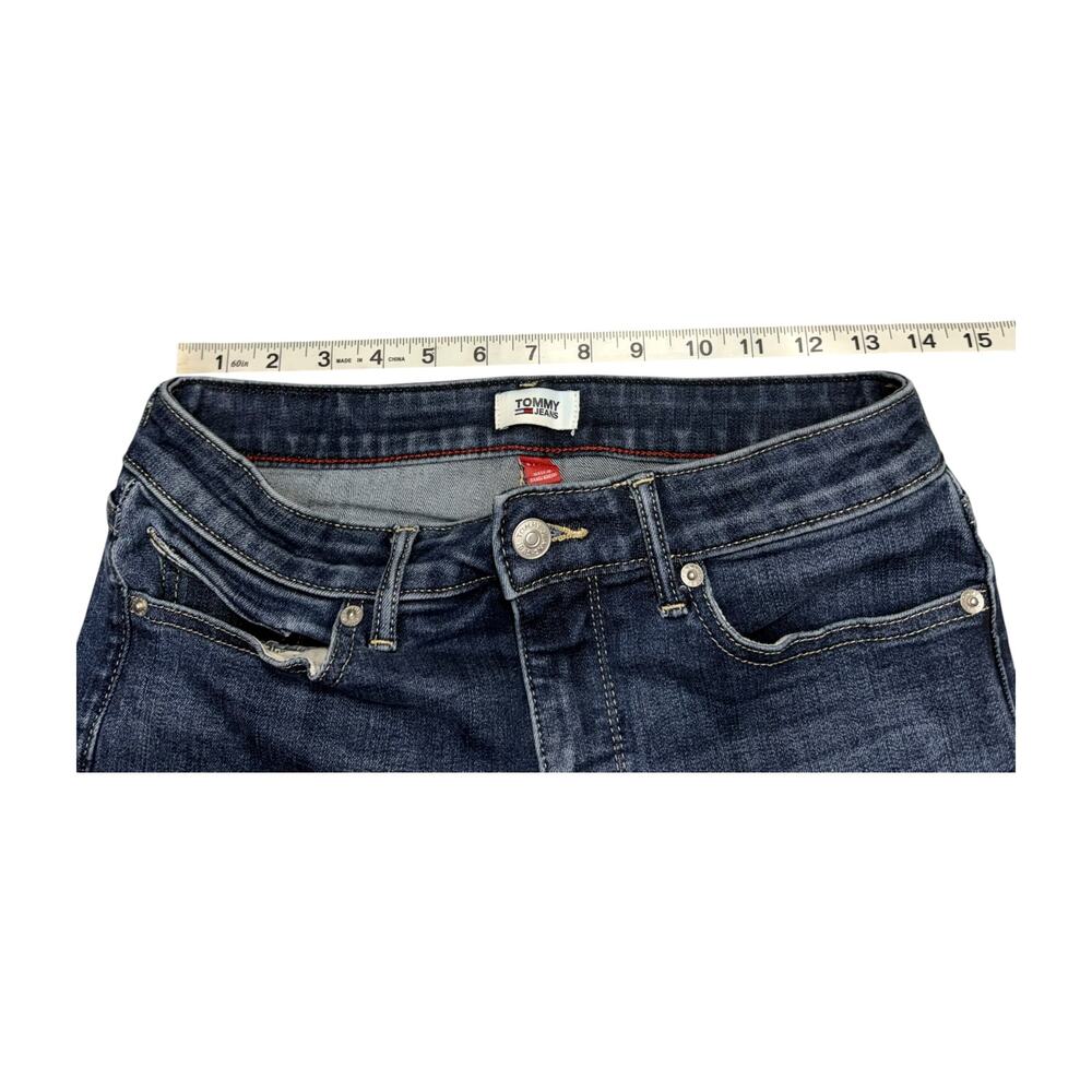 Tommy Jeans Straight Leg Jeans Size 6 W28 Medium Wash Blue Denim - Picture 6 of 7